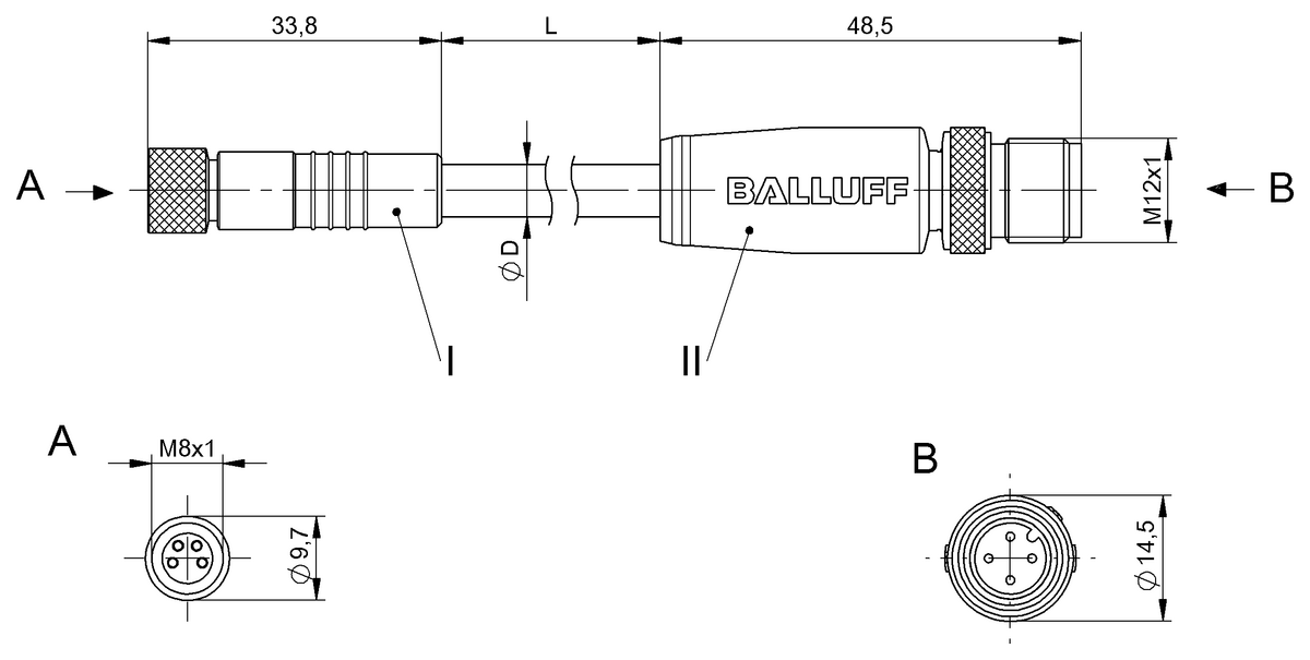 Double-ended cordsets