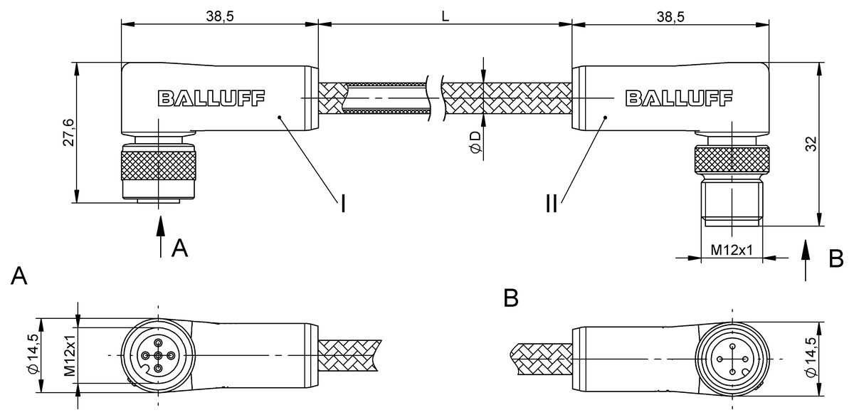 Double-ended cordsets
