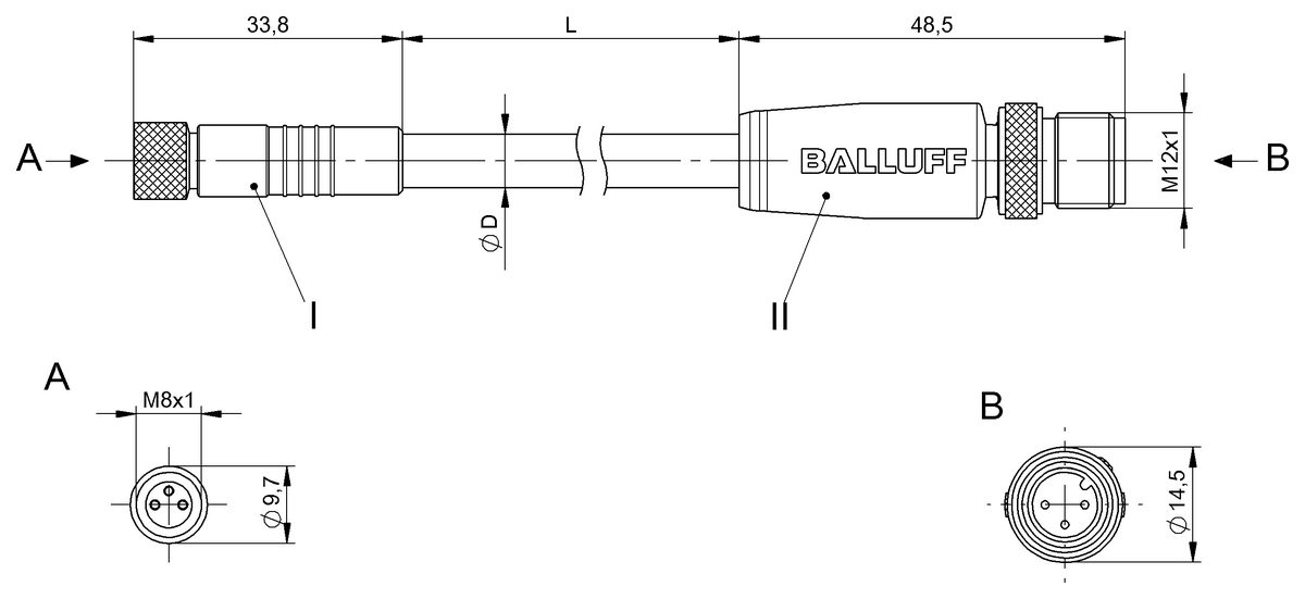 Double-ended cordsets