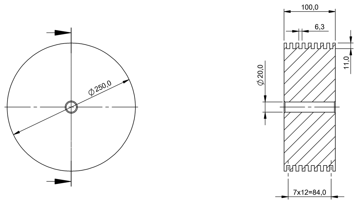 Levas y placas ranuradas