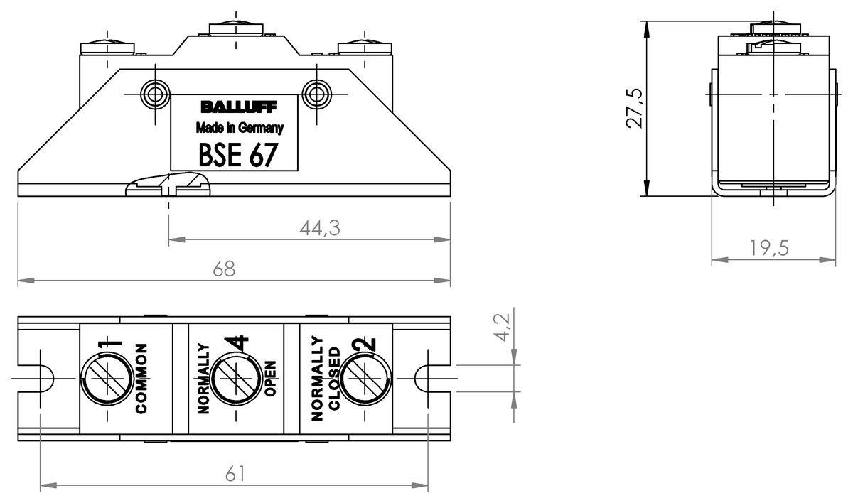 Interruttori di posizione singoli meccanici