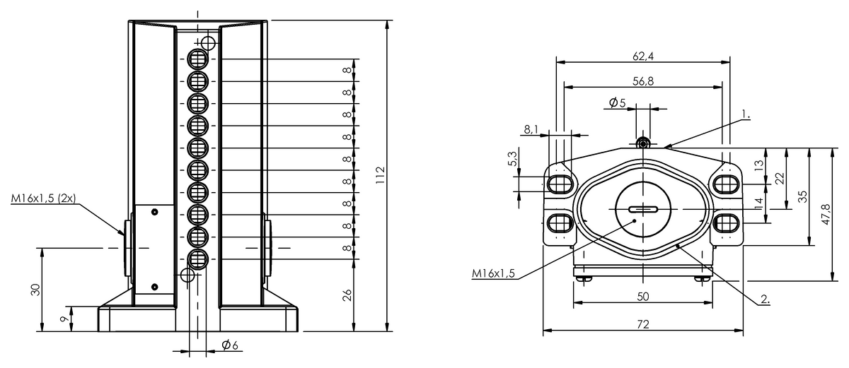 Mechanische Reihenpositionsschalter