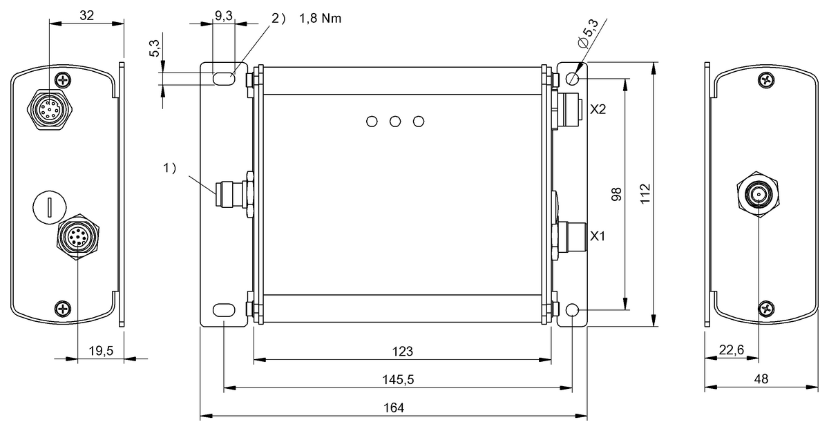 Unidades de evaluación RFID UHF (860...930 MHz)