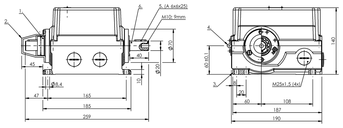 Rotary cam switches with safety switch positions