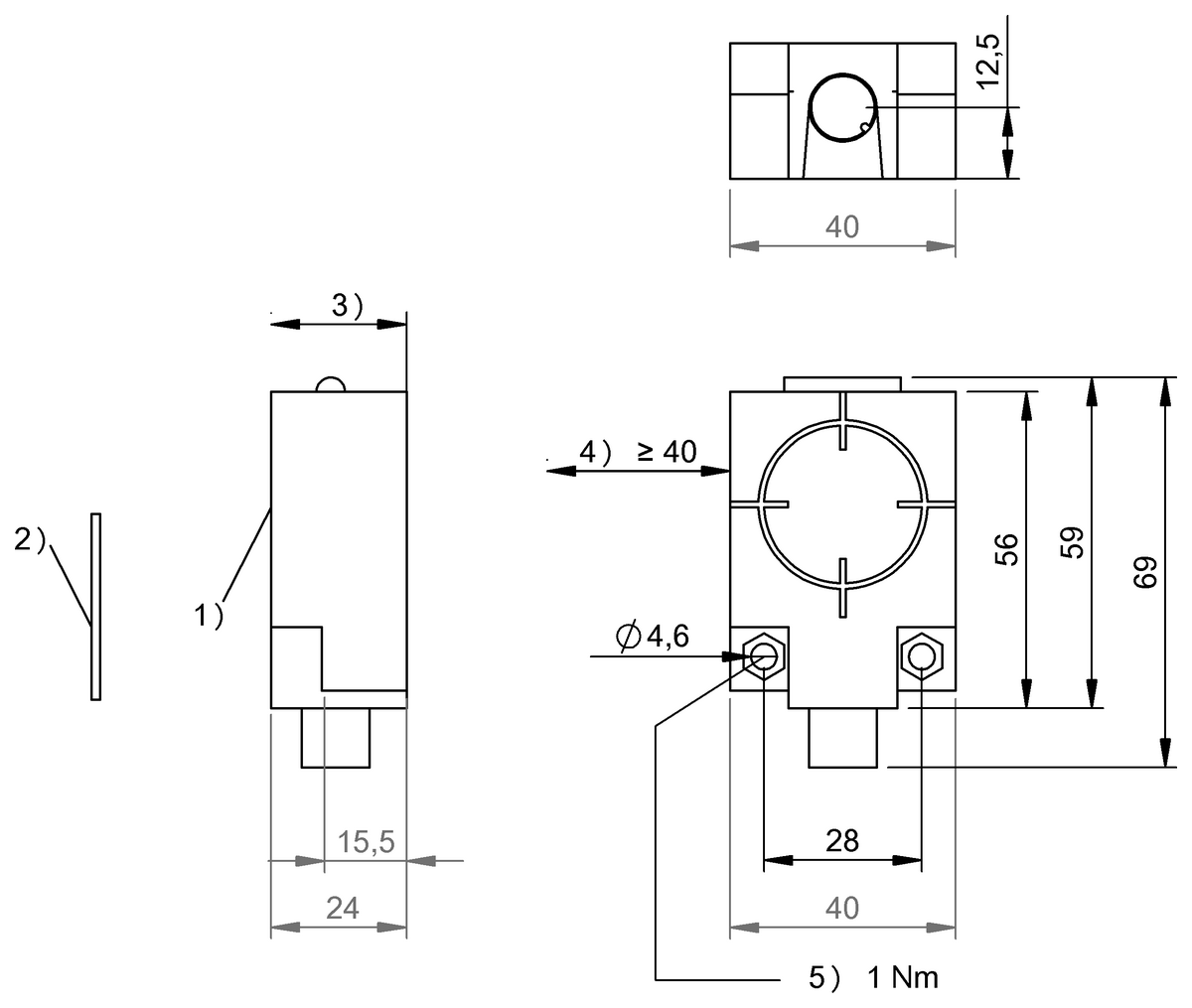 Cabeças de leitura/escrita HF (13,56 kHz) com processador integrado