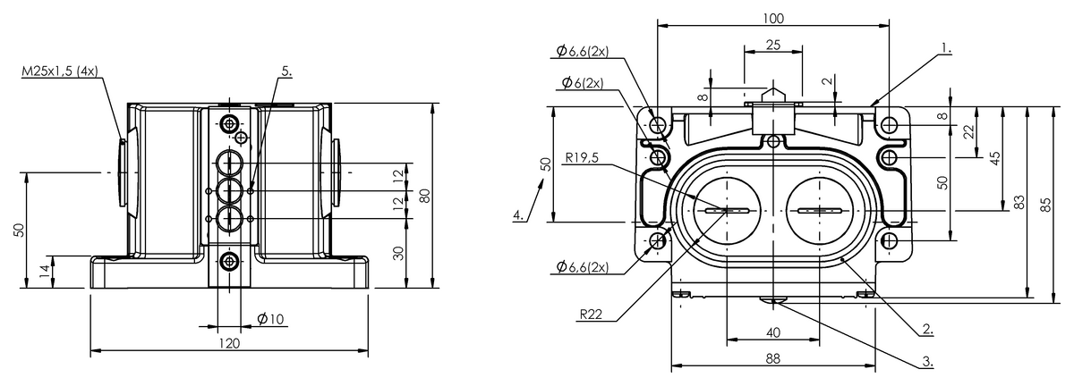 Mechanical multiple position limit switches with interchangeable plunger unit