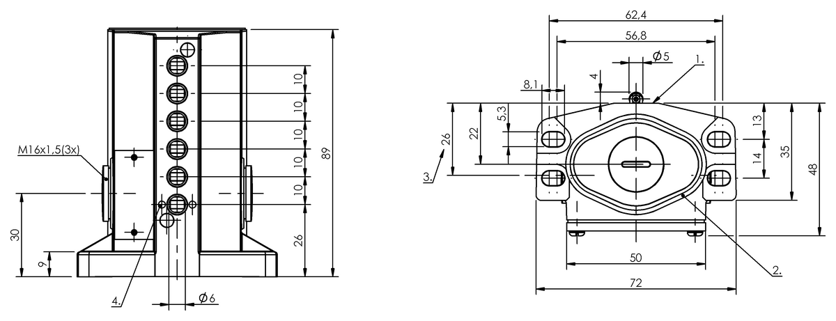 Pozitif açılmalı mekanik çok konumlu limit sviçleri