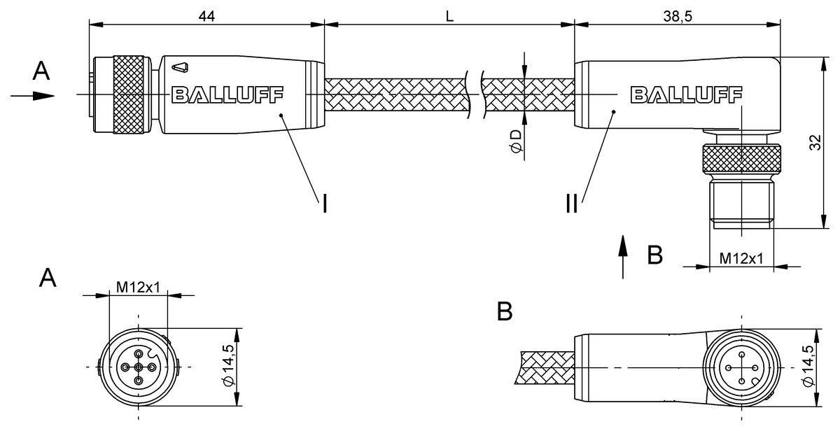 Double-ended cordsets
