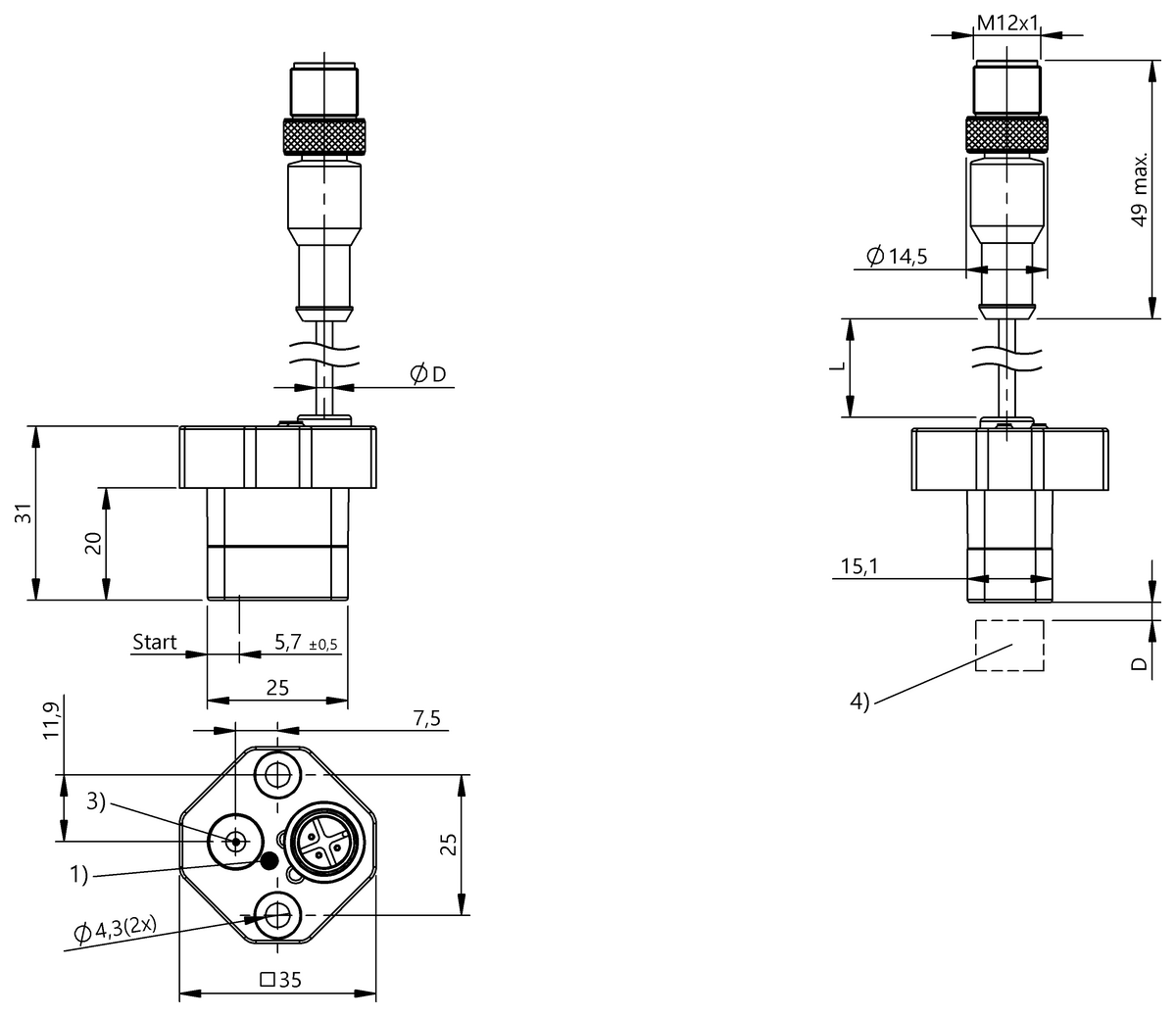 Indukční snímače polohy