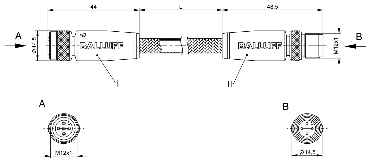 Double-ended cordsets