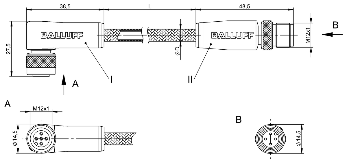 Double-ended cordsets