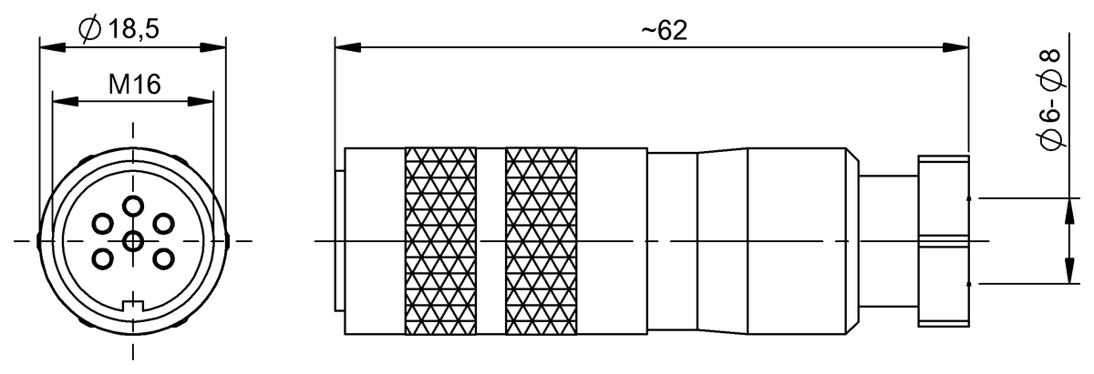 Connettore a cablare