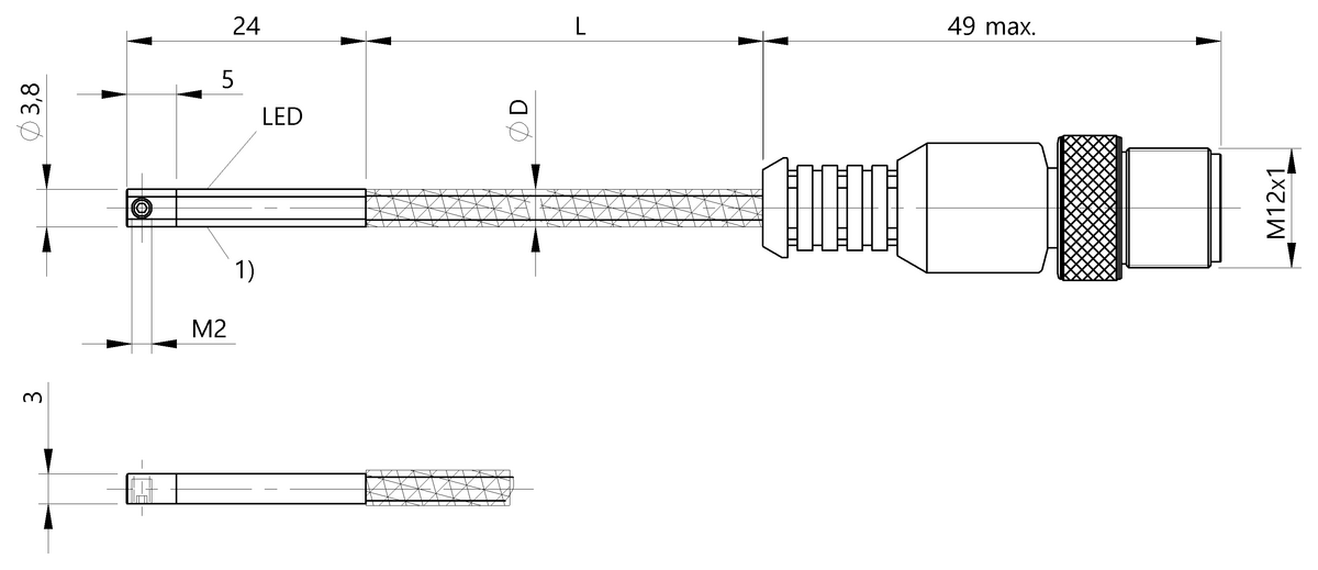 Cylinder sensors for multiple slot shapes