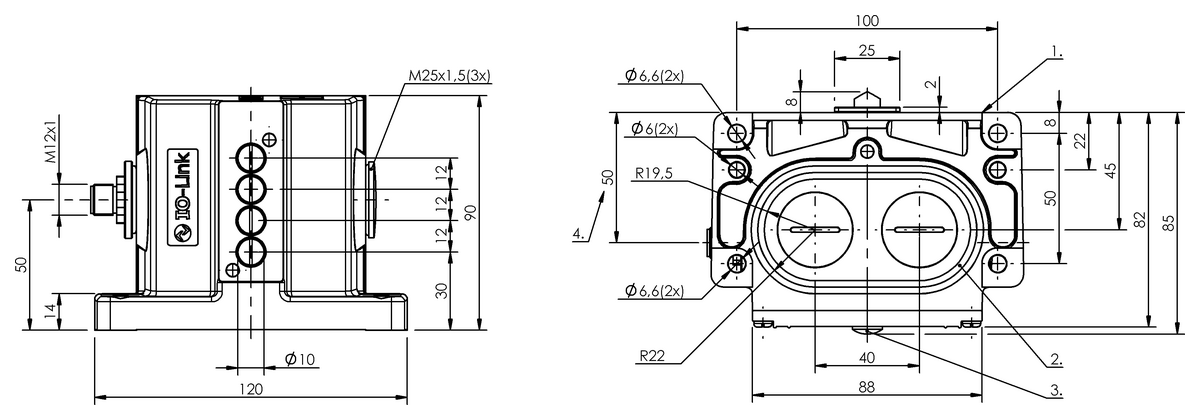Mechanical multiple position limit switches