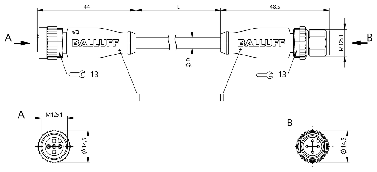 Double-ended cordsets