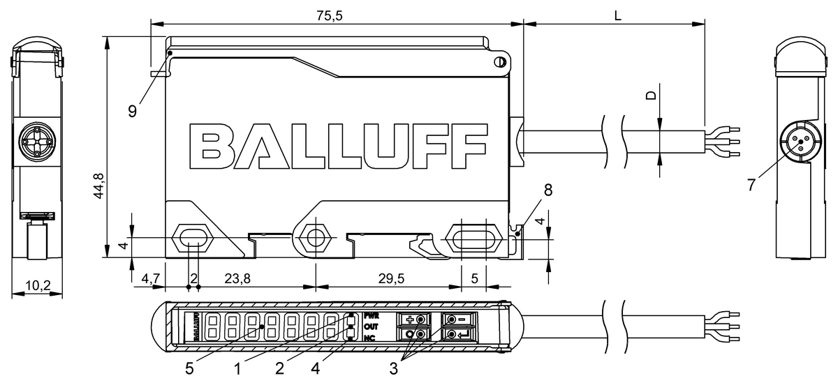 Amplifiers for capacitive sensor heads