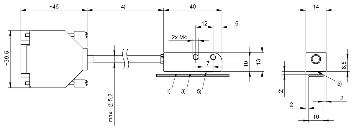 Absolute linear distance measuring system and rotary angle measuring system