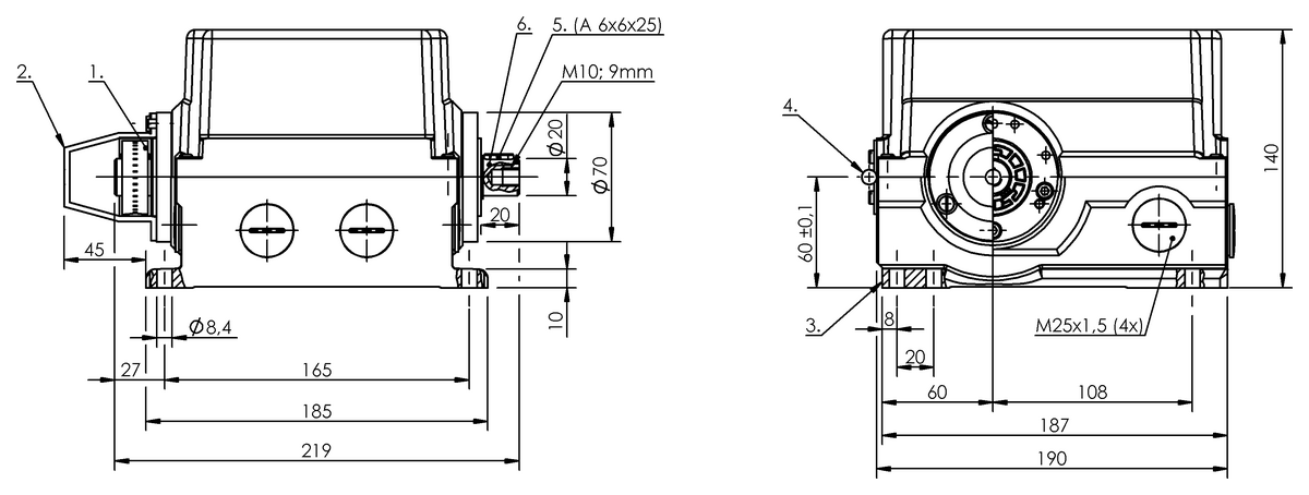 Standard rotary cam switches