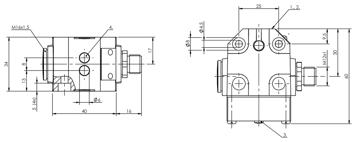 Induktive Reihenpositionsschalter
