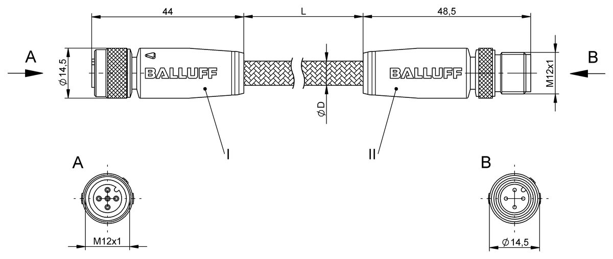 Double-ended cordsets