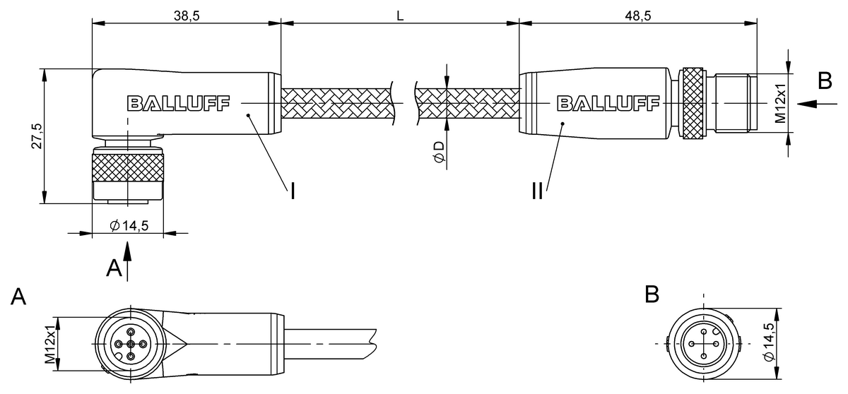 Double-ended cordsets