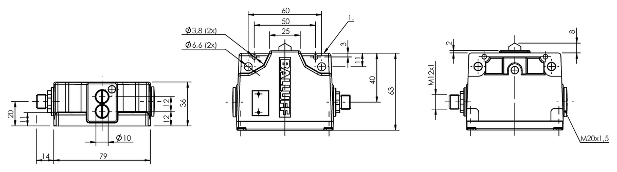 Mechanical multiple position limit switches