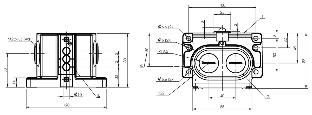 Mechanical multiple position limit switches with safety switch positions