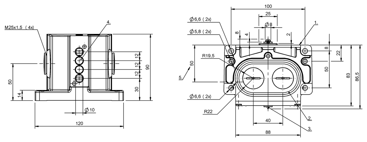 Mehrreihige Nockenschalter mit Mischbestückung