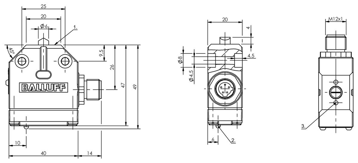 Mechanical single position limit switches with positive opening