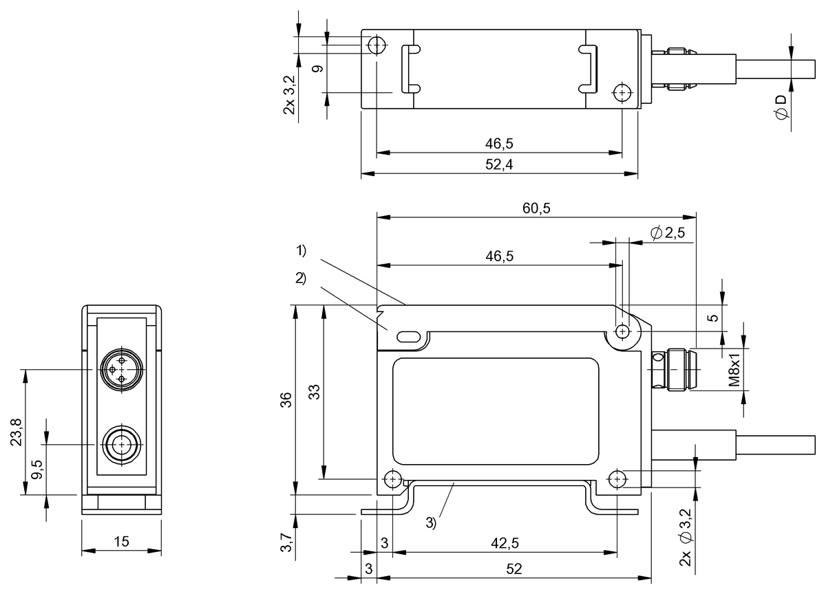 Micromote - Amplifier for optical sensor heads