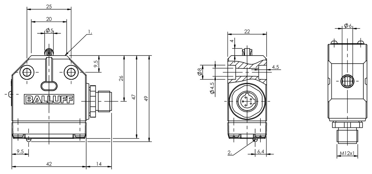 Mechanical single position limit switches