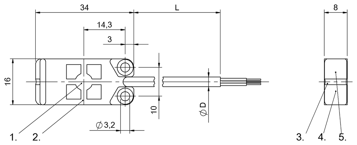Capacitive proximity switches for object detection