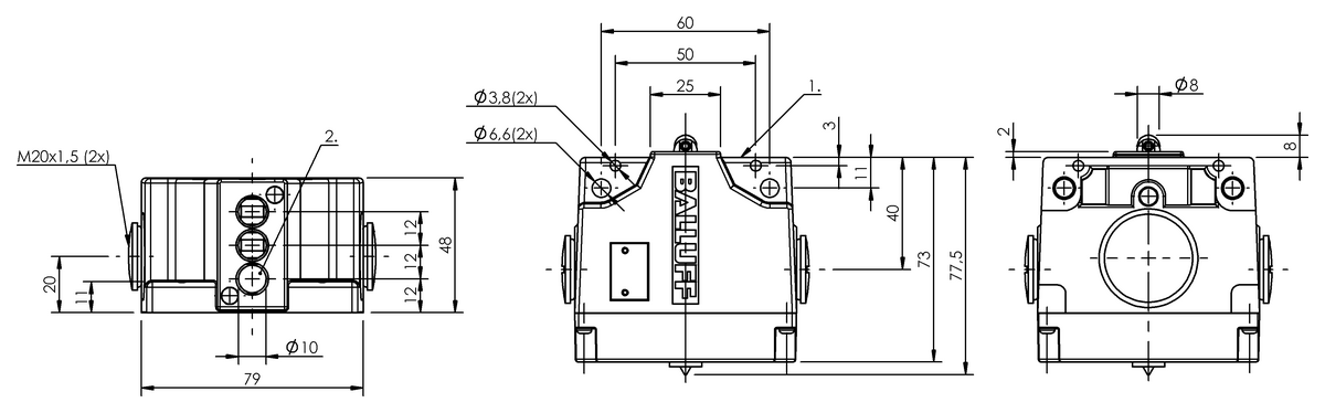 Multiple-position cam switches with mixed connections