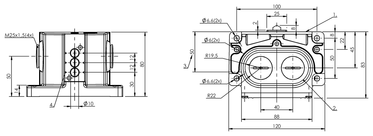 Mechanical multiple position limit switches with safety switch positions