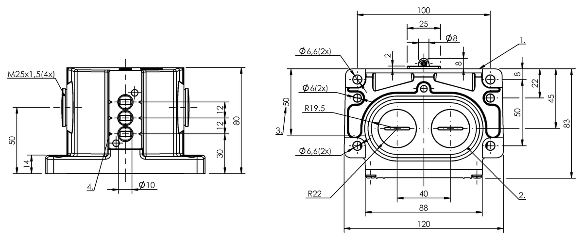 Mechanical multiple position limit switches with safety switch positions