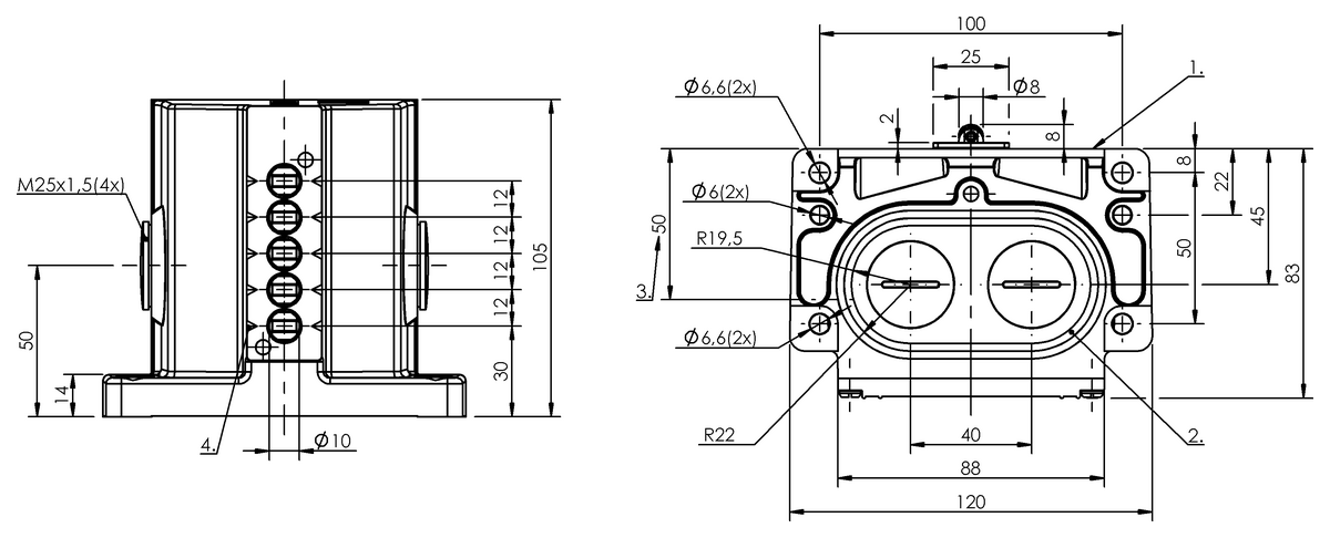 Mechanical multiple position limit switches with safety switch positions