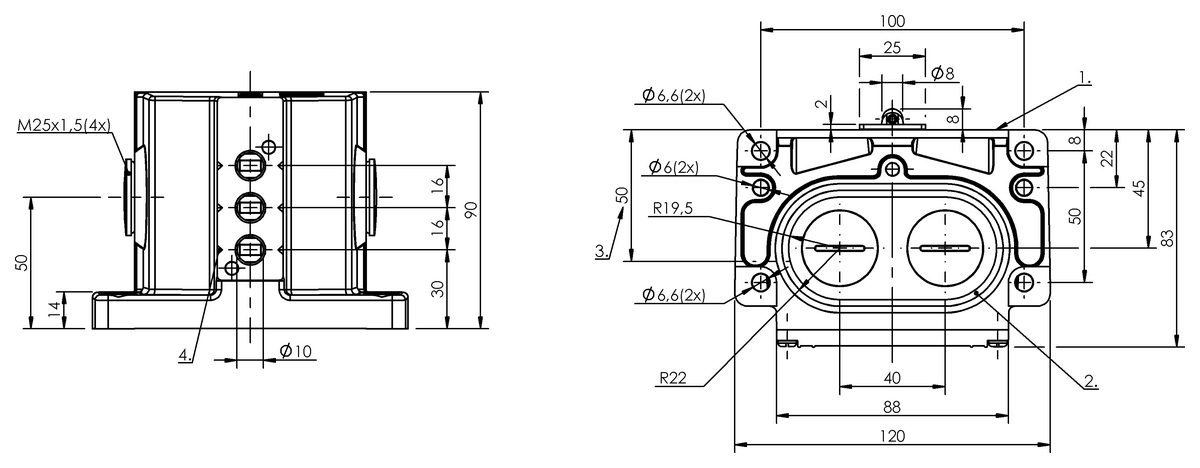 Mechanical multiple position limit switches with safety switch positions