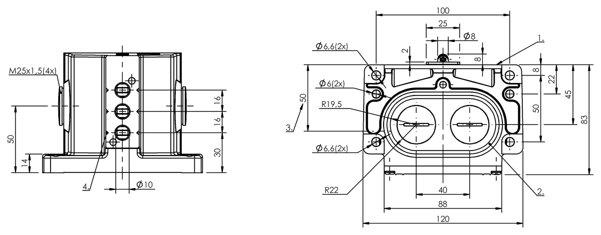 Mechanical multiple position limit switches with safety switch positions