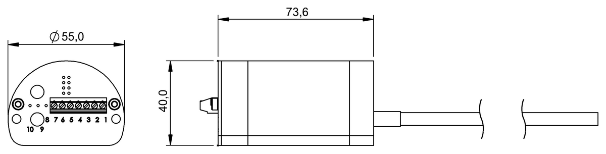 Magnetostrictive linear position sensors for explosive areas