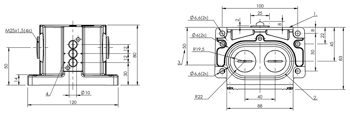 Mechanical multiple position limit switches with safety switch positions