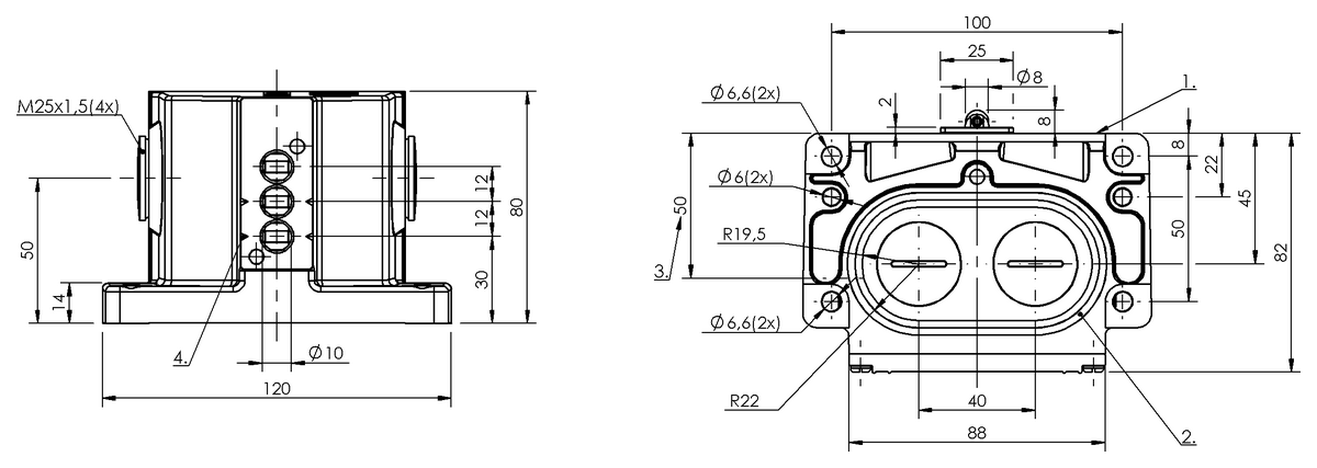 Mechanical multiple position limit switches with safety switch positions