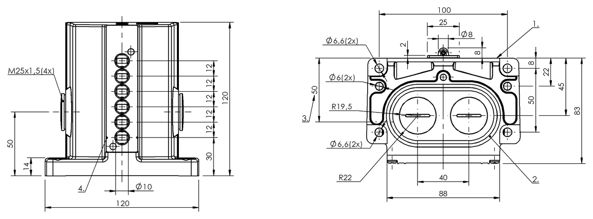 Mechanical multiple position limit switches with safety switch positions