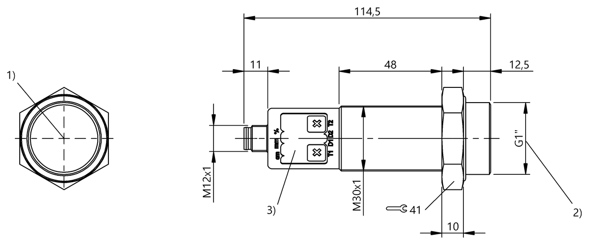 Pressure-rated ultrasonic sensors