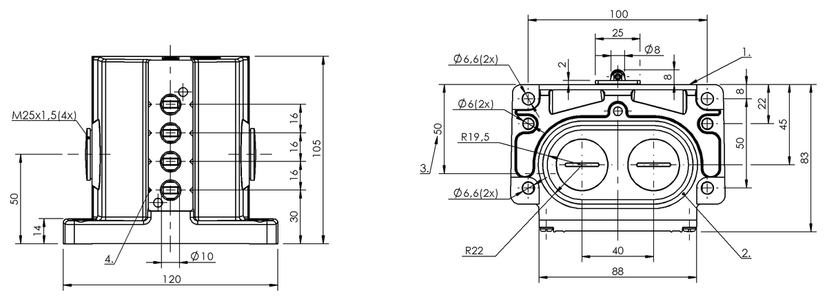 Mechanical multiple position limit switches with safety switch positions