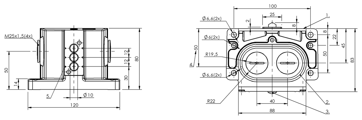 Mechanical multiple position limit switches with safety switch positions
