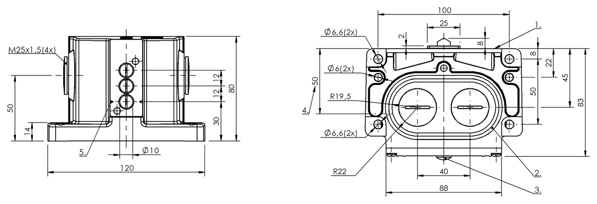 Mechanical multiple position limit switches with safety switch positions