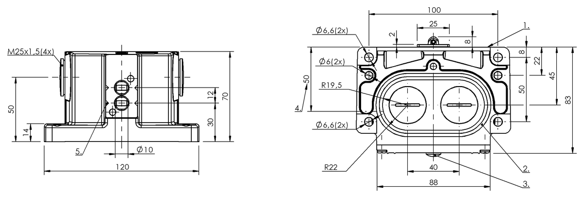 Mechanical multiple position limit switches with safety switch positions