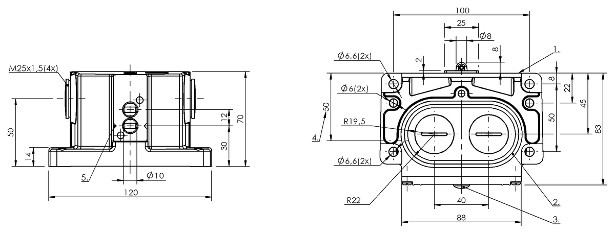 Mechanical multiple position limit switches with safety switch positions