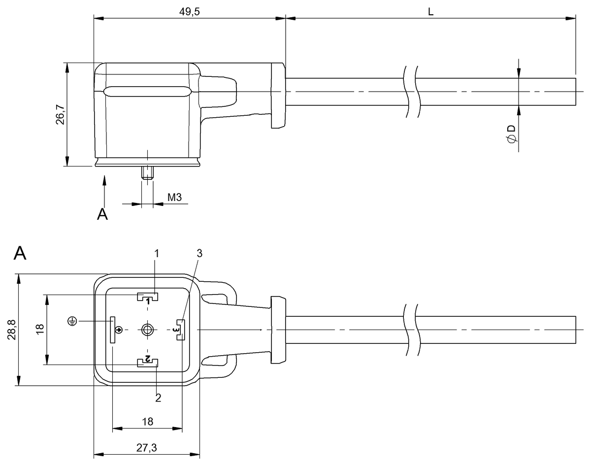 Single-ended cordsets