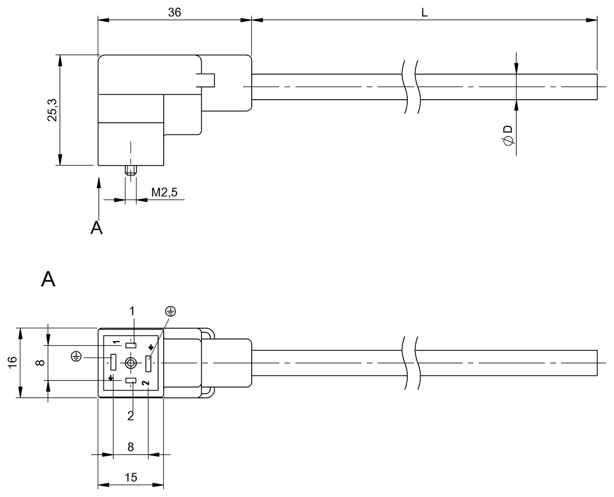 Single-ended cordsets